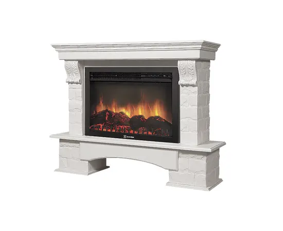 Firelight Forte 30S камень белый, шпон белёный дуб, - 2