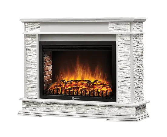 Firelight Scala 30 камень сланец скалистый белый, шпон белый дуб, - 2