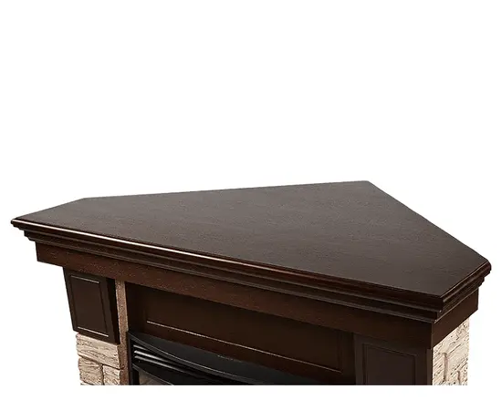 Firelight Forte Wood 30U (угловой) камень коричневый, шпон темный дуб, - 2