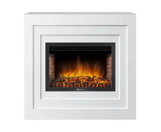 Каминокомплект: очаг Electrolux EFP/P-2520LS с порталом Cubo 25 белый Каминокомплект: очаг Electrolux EFP/P-2520LS с порталом Cubo 25 белый