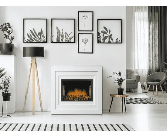 Каминокомплект: очаг Electrolux EFP/P-2520LS с порталом Cubo 25 белый, - 3 Каминокомплект: очаг Electrolux EFP/P-2520LS с порталом Cubo 25 белый, - 3