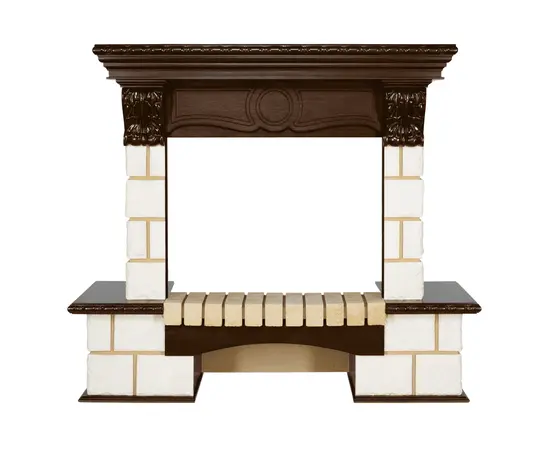 Royal Flame Pierre Luxe угловой Шампань/Темный дуб Royal Flame Pierre Luxe угловой Шампань/Темный дуб