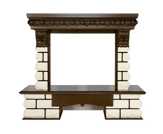 Royal Flame Pierre Luxe LORD Темный дуб/Белый