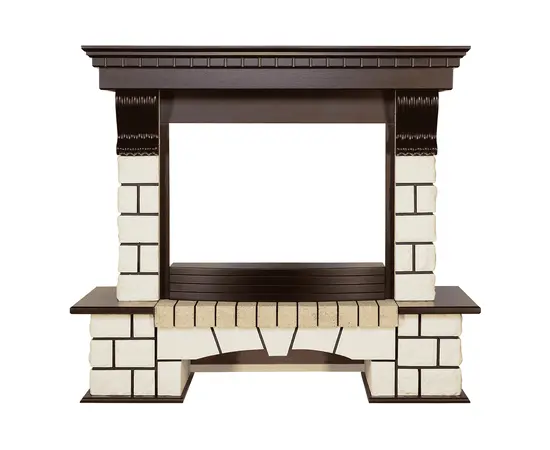 Royal Flame Pierre Luxe Темный дуб/Белый Royal Flame Pierre Luxe Темный дуб/Белый