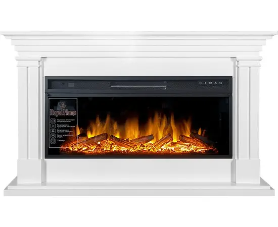 Каминокомплект Royal Flame Lyon Белый с очагом Vision 42 LOG LED Каминокомплект Royal Flame Lyon Белый с очагом Vision 42 LOG LED