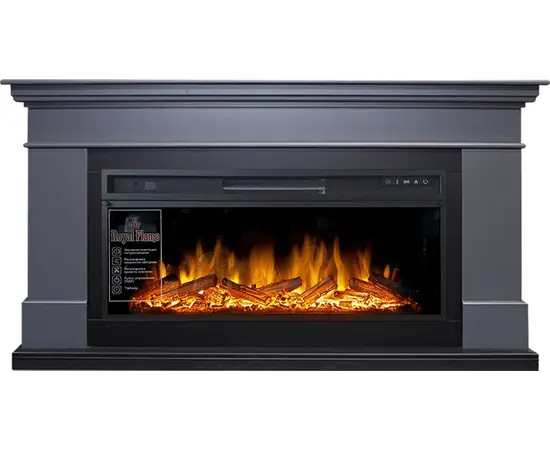 Каминокомплект Royal Flame California Серый графит с очагом Vision 42 LOG LED