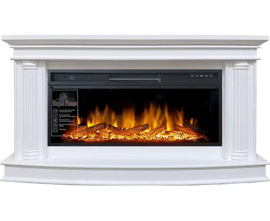 Каминокомплект Royal Flame Rome Белый с очагом Vision 42 LOG LED Каминокомплект Royal Flame Rome Белый с очагом Vision 42 LOG LED