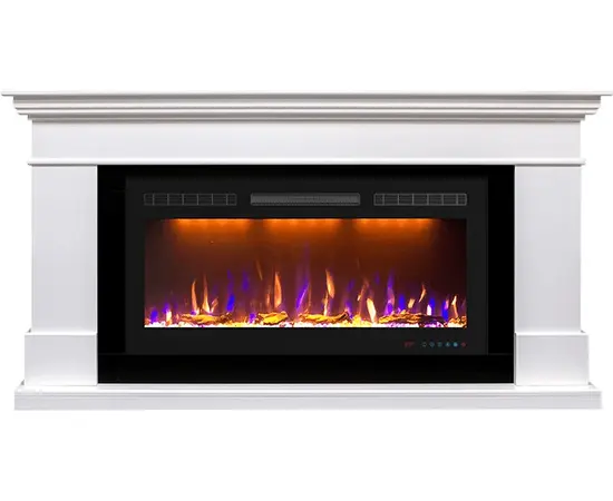 Каминокомплект Royal Flame California Белый с очагом Crystal 36 RF Каминокомплект Royal Flame California Белый с очагом Crystal 36 RF