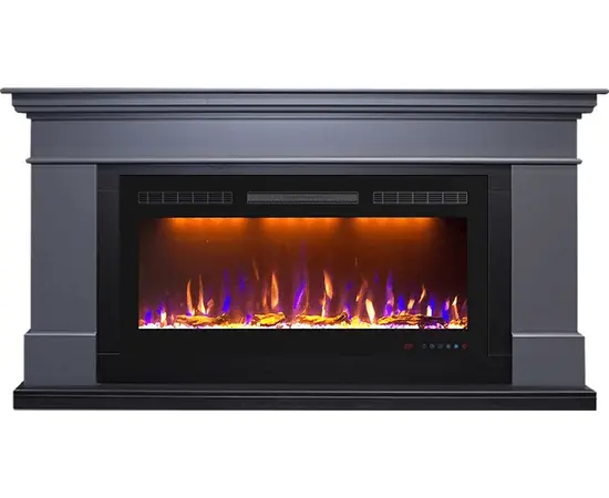 Каминокомплект Royal Flame California Серый графит с очагом Crystal 36 RF