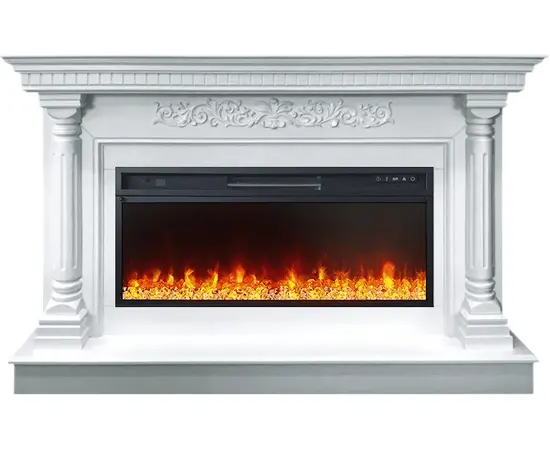 Каминокомплект Royal Flame Sicilia Белый с очагом Vision 42 LED Каминокомплект Royal Flame Sicilia Белый с очагом Vision 42 LED