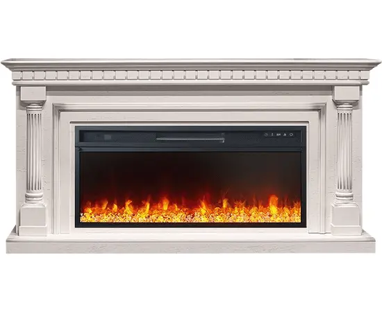 Каминокомплект Royal Flame Dallas Слоновая кость с патиной с очагом Vision 42 LED