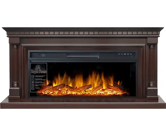 Каминокомплект Royal Flame Dallas Темный дуб с очагом Vision 42 LOG LED