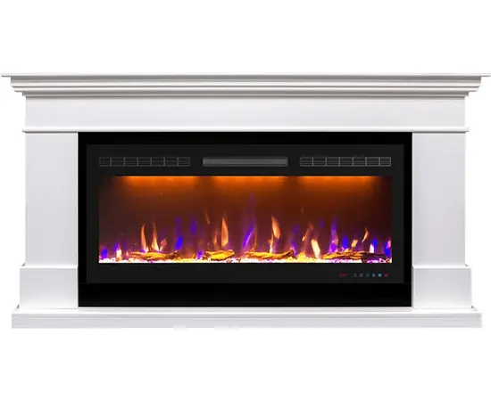 Каминокомплект Royal Flame California Белый с очагом Crystal 40 RF Каминокомплект Royal Flame California Белый с очагом Crystal 40 RF