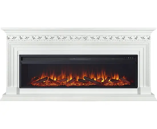 Каминокомплект Royal Flame Valletta 60 Белый с очагом Vision 60 LOG LED