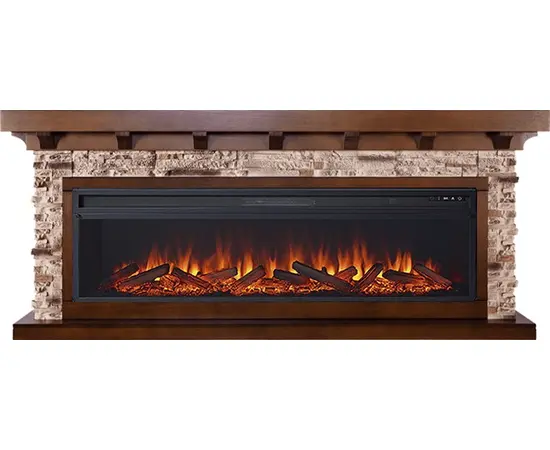 Каминокомплект Royal Flame Chalet 60 Темный дуб с очагом Vision 60 LOG LED Каминокомплект Royal Flame Chalet 60 Темный дуб с очагом Vision 60 LOG LED