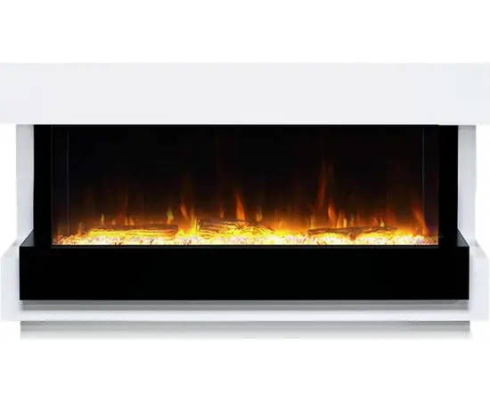Каминокомплект Royal Flame Cube 50 Белый с черным с очагом Astra 50 RF