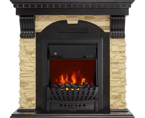 Каминокомплект Royal Flame Dublin Венге/Сланец с очагом Aspen Black Каминокомплект Royal Flame Dublin Венге/Сланец с очагом Aspen Black