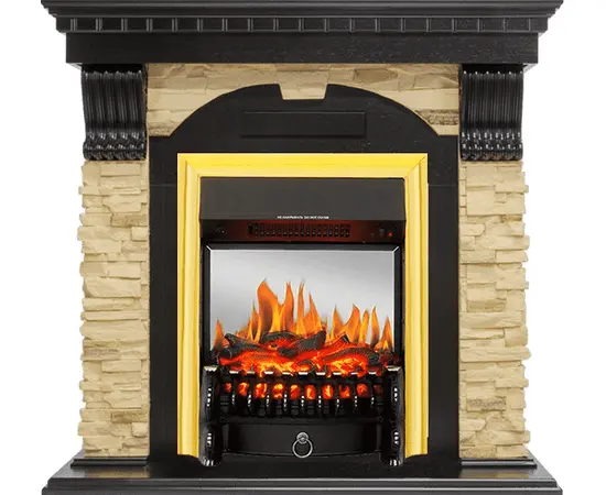 Каминокомплект Royal Flame Dublin Венге/Сланец с очагом Fobos FX M Brass Каминокомплект Royal Flame Dublin Венге/Сланец с очагом Fobos FX M Brass