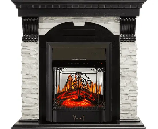 Каминокомплект Royal Flame Dublin Венге/Сланец белый с очагом Majestic FX M Black