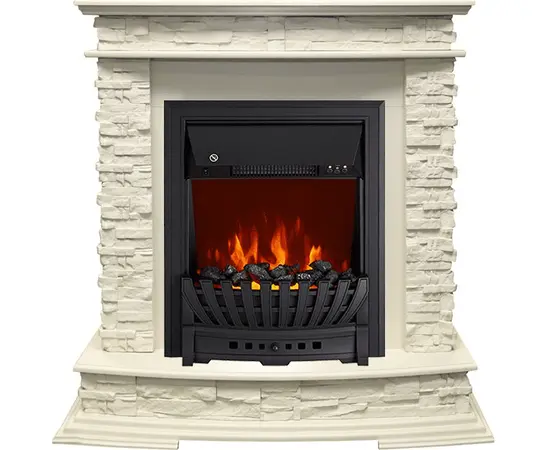 Каминокомплект Royal Flame Luzern Слоновая кость с очагом Aspen Black