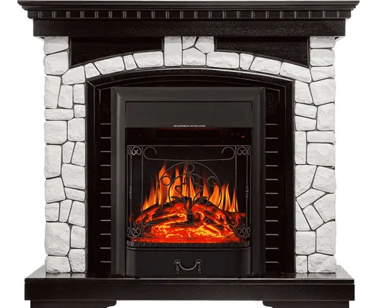 Каминокомплект Royal Flame Glasgow Венге/Белый с очагом Majestic FX Black