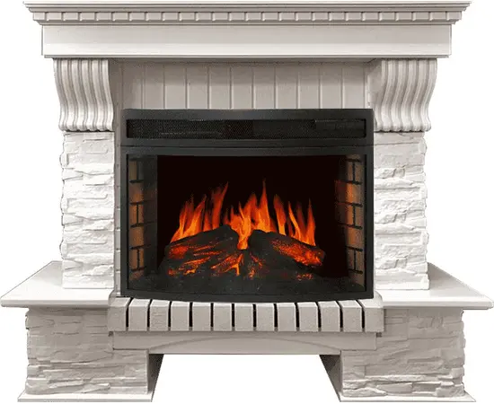 Каминокомплект Royal Flame Pierre Luxe Белый/Сланец белый с очагом Dioramic 25 LED FX Каминокомплект Royal Flame Pierre Luxe Белый/Сланец белый с очагом Dioramic 25 LED FX