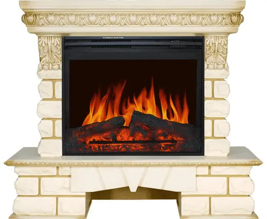 Каминокомплект Royal Flame Pierre Luxe LORD Слоновая кость/Белый с очагом Jupiter FX New Каминокомплект Royal Flame Pierre Luxe LORD Слоновая кость/Белый с очагом Jupiter FX New