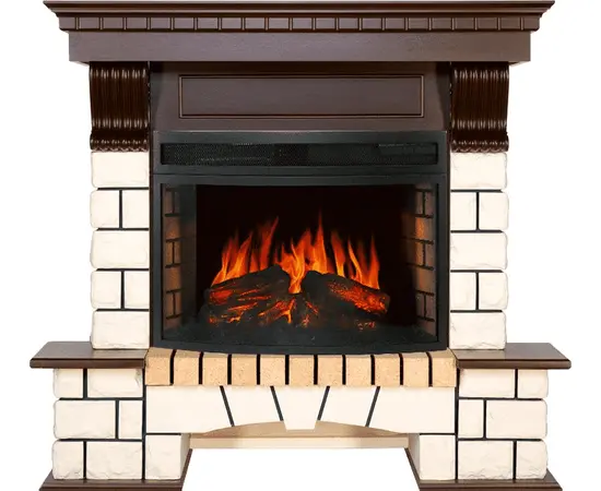Каминокомплект Royal Flame Pierre Luxe Белый/Темный дуб 1150 с очагом Dioramic 25 LED FX Каминокомплект Royal Flame Pierre Luxe Белый/Темный дуб 1150 с очагом Dioramic 25 LED FX