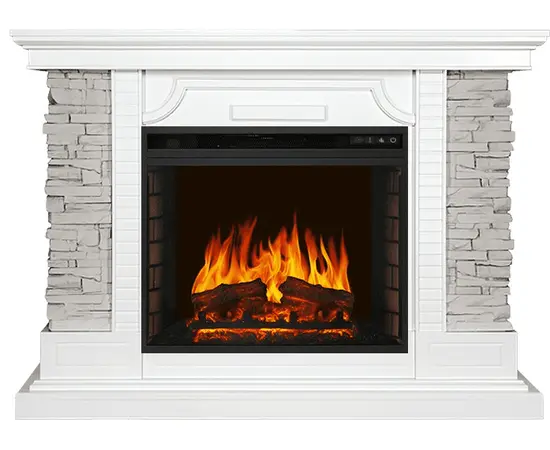 Каминокомплект Royal Flame Avignon Белый/Сланец серый с очагом Vision 23 EF LED FX