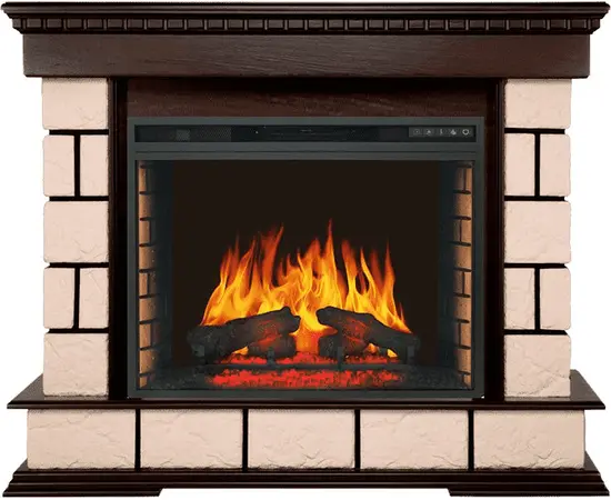 Каминокомплект Royal Flame Shateau Темный дуб с очагом Vision 28 EF LED FX Каминокомплект Royal Flame Shateau Темный дуб с очагом Vision 28 EF LED FX