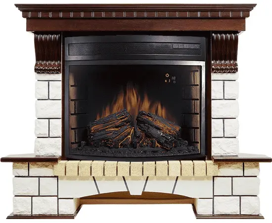 Каминокомплект Royal Flame Pierre Темный дуб/Белый 1320 с очагом Dioramic 28 LED FX Каминокомплект Royal Flame Pierre Темный дуб/Белый 1320 с очагом Dioramic 28 LED FX