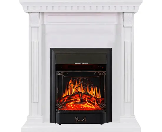 Каминокомплект Royal Flame Orlean Белый с очагом Majestic FX Black Каминокомплект Royal Flame Orlean Белый с очагом Majestic FX Black