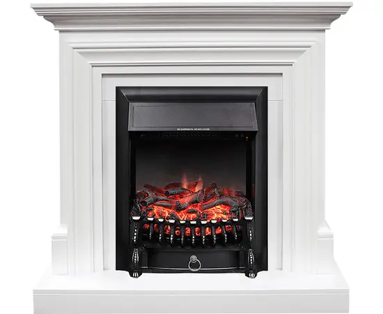 Каминокомплект Royal Flame Bradford Белый с очагом Fobos FX Black