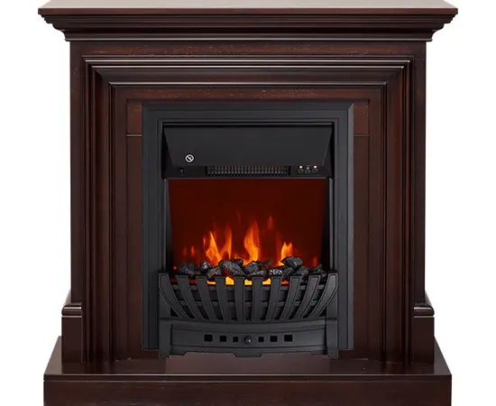 Каминокомплект Royal Flame Bradford Темный дуб с очагом Aspen Black