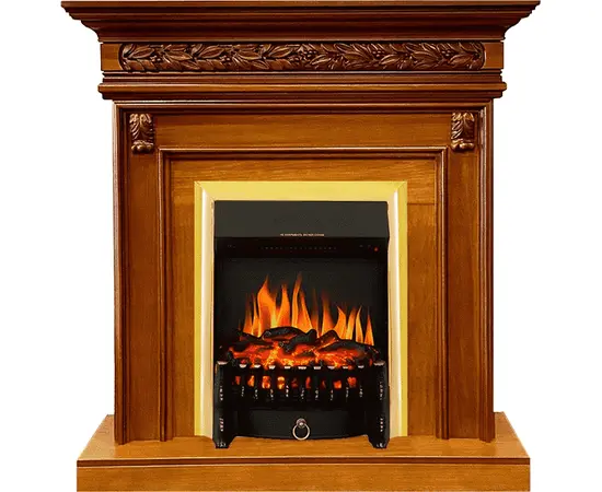 Каминокомплект Royal Flame Valletta Орех с очагом Fobos FX Brass