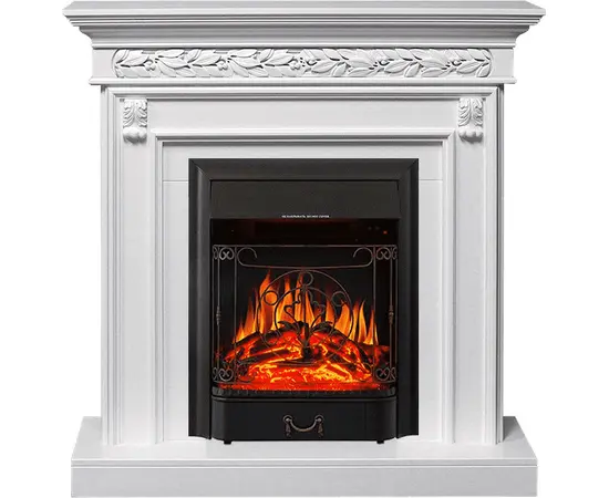 Каминокомплект Royal Flame Valletta Белый с очагом Majestic FX Black