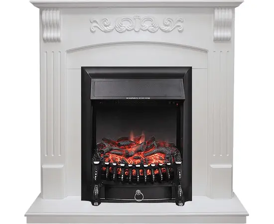 Каминокомплект Royal Flame Sorrento Белый дуб с очагом Fobos FX Black
