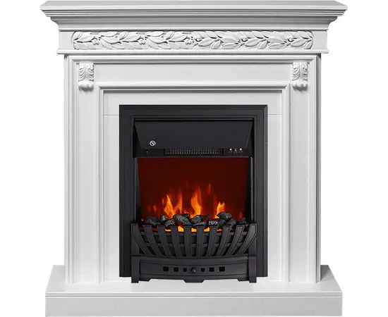 Каминокомплект Royal Flame Valletta Белый с очагом Aspen Black