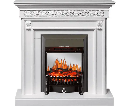 Каминокомплект Royal Flame Valletta Белый с очагом Fobos FX M Black