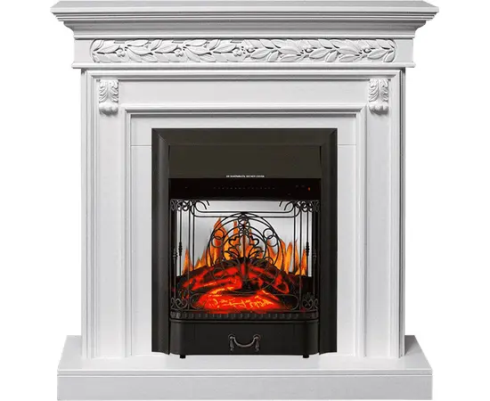 Каминокомплект Royal Flame Valletta Белый с очагом Majestic FX M Black Каминокомплект Royal Flame Valletta Белый с очагом Majestic FX M Black