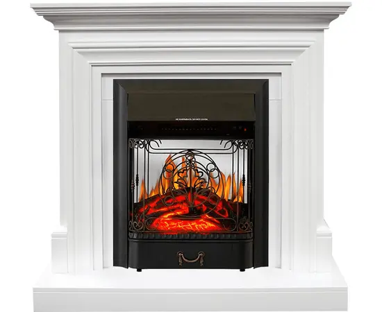 Каминокомплект Royal Flame Bradford Белый с очагом Majestic FX M Black