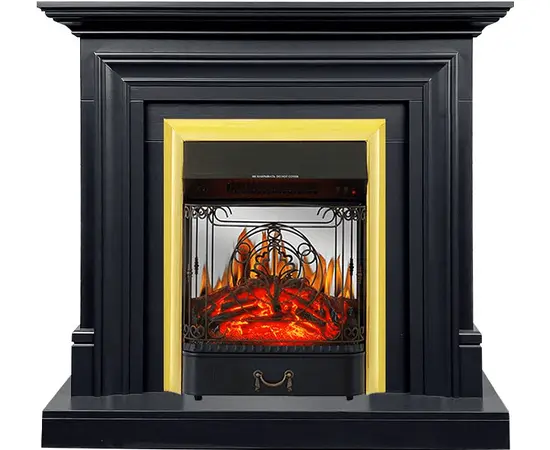 Каминокомплект Royal Flame Bradford Серый графит с очагом Majestic FX M Brass Каминокомплект Royal Flame Bradford Серый графит с очагом Majestic FX M Brass