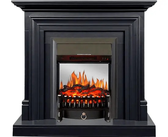 Каминокомплект Royal Flame Bradford Серый графит с очагом Fobos FX M Black Каминокомплект Royal Flame Bradford Серый графит с очагом Fobos FX M Black