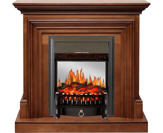 Каминокомплект Royal Flame Bradford Орех с очагом Fobos FX M Black