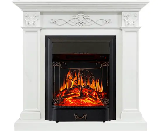 Каминокомплект Royal Flame Verona Белый дуб с очагом Majestic FX Black