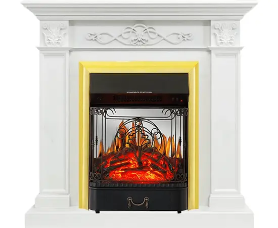 Каминокомплект Royal Flame Verona Белый дуб с очагом Majestic FX M Brass Каминокомплект Royal Flame Verona Белый дуб с очагом Majestic FX M Brass