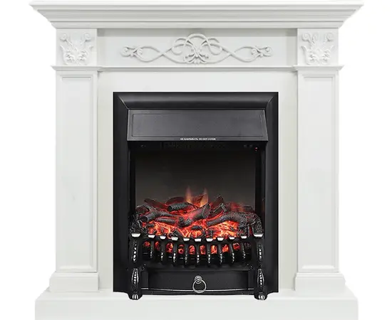 Каминокомплект Royal Flame Verona Белый дуб с очагом Fobos FX Black