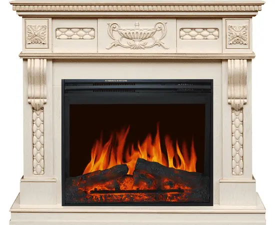 Каминокомплект Royal Flame Corsica Слоновая кость с патиной с очагом Jupiter FX New