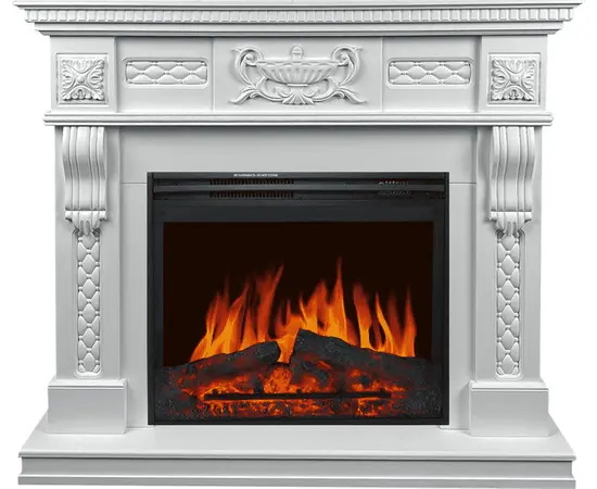 Каминокомплект Royal Flame Corsica Матовый белый с очагом Jupiter FX New