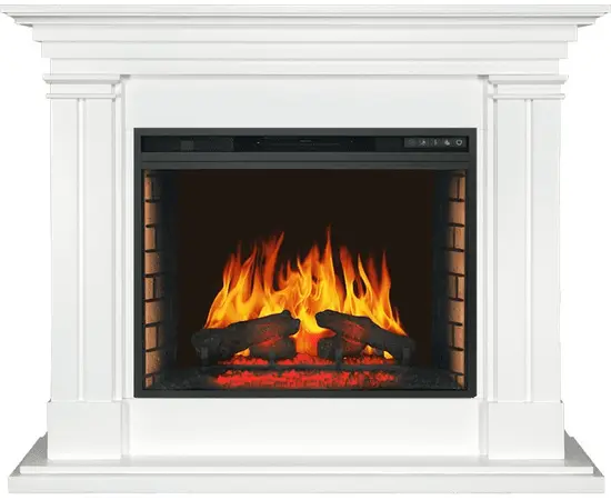 Каминокомплект Royal Flame Lyon Белый с очагом Vision 28 EF LED FX